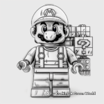 Lively Lego Donkey Kong Coloring Pages for Kids 3