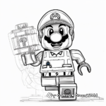 Lively Lego Mario and Friends Coloring Pages 2