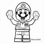 Lively Lego Mario and Friends Coloring Pages 4