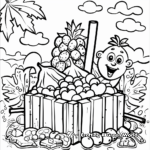 Lively Lulav and Etrog Coloring Pages 1