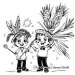 Lively Lulav and Etrog Coloring Pages 3