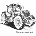 Lively Massey Ferguson Tractor Coloring Pages 2