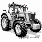 Lively Massey Ferguson Tractor Coloring Pages 4