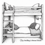 Loft Bed Coloring Pages for Preschoolers 3