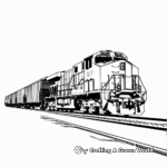 Long Distance Freight Train Coloring Pages 3