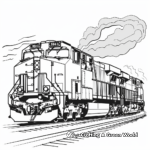 Long Distance Freight Train Coloring Pages 4