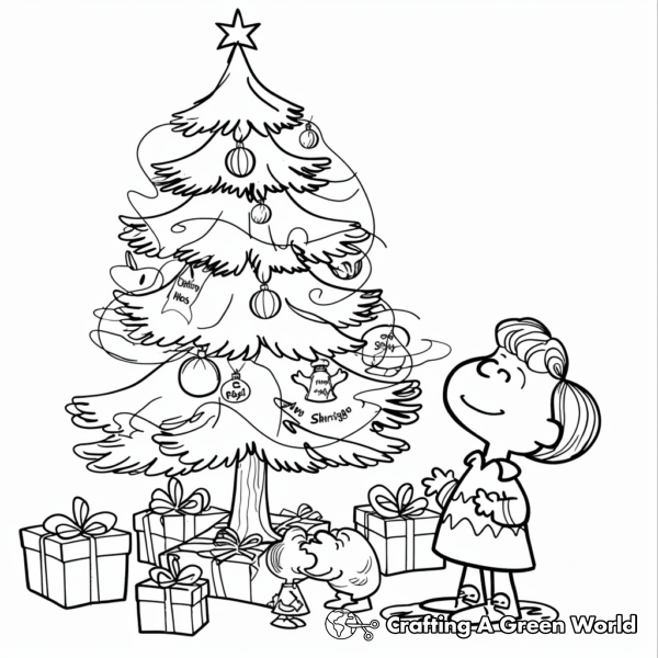 Charlie Brown Christmas Coloring Pages - Free &amp; Printable!