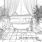 Luxurious Bathroom Design Coloring Pages 2