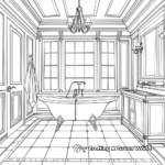 Luxurious Bathroom Design Coloring Pages 3