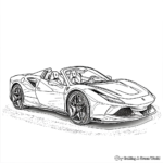 Luxurious Ferrari F60 America Coloring Pages 2