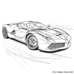 Luxurious Ferrari F60 America Coloring Pages 3