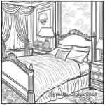 Luxurious Hotel Bedroom Coloring Pages 2