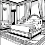 Luxurious Hotel Bedroom Coloring Pages 3