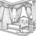 Luxurious Hotel Bedroom Coloring Pages 4