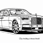 Luxurious Rolls-Royce Car Coloring Pages 1