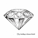 Luxurious Watercolor Diamond Coloring Pages 2