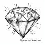 Luxurious Watercolor Diamond Coloring Pages 3