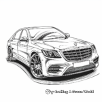 Luxury Mercedes-Benz S-Class Coloring Pages 1