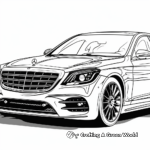 Luxury Mercedes-Benz S-Class Coloring Pages 2