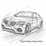 Luxury Mercedes-Benz S-Class Coloring Pages 3