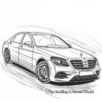 Luxury Mercedes-Benz S-Class Coloring Pages 4