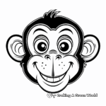Macaque Monkey Face Coloring Pages for Primate Lovers 3