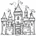 Magic Castles & Fortresses: DND Coloring Pages 4