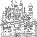 Magical Castle Maze Coloring Pages 2
