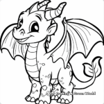 Magical Creatures: Dragon Coloring Pages 1