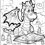 Magical Creatures: Dragon Coloring Pages 4