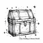 Magical Treasure Chest Coloring Pages 1