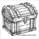 Magical Treasure Chest Coloring Pages 2