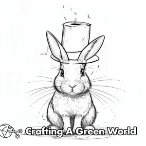 Magic Rabbit Hat Coloring Magic Coloring Pages - Free & Printable!