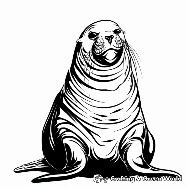 Sea Lion Coloring Pages - Free &amp; Printable!