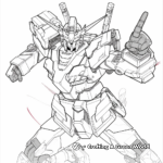 Majestic Mobile Suit Gundam Coloring Pages 1