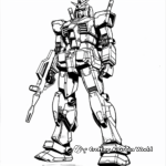 Majestic Mobile Suit Gundam Coloring Pages 3
