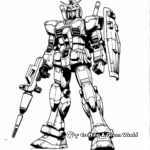Majestic Mobile Suit Gundam Coloring Pages 4