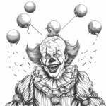 Malevolent Juggling Clown Coloring Pages 2