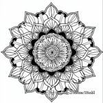 Mandala Coloring Pages with Unusual Shapes 1