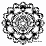 Mandala Coloring Pages with Unusual Shapes 4