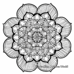 Mandala Inspired Gel Pen Coloring Pages 1