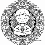 Mandala-Themed Yoga Coloring Pages for Mindfulness 1
