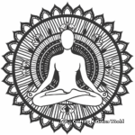 Mandala-Themed Yoga Coloring Pages for Mindfulness 2