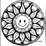 Mandala-Themed Yoga Coloring Pages for Mindfulness 3