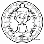 Mandala-Themed Yoga Coloring Pages for Mindfulness 4