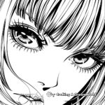 Manga-Inspired Comic Coloring Pages 1