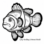 Marine Life Clownfish Coloring Pages 1