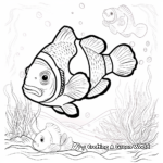 Marine Life Clownfish Coloring Pages 2