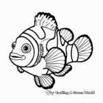 Marine Life Clownfish Coloring Pages 3
