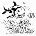 Marine Life Tracing Coloring Pages 3